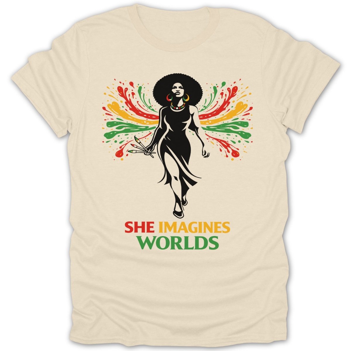 She Imagines Worlds Tee - Zion Threadz
