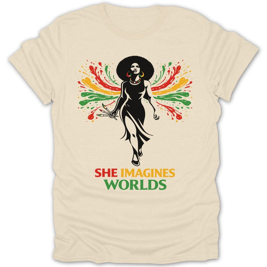 She Imagines Worlds Tee - Zion Threadz