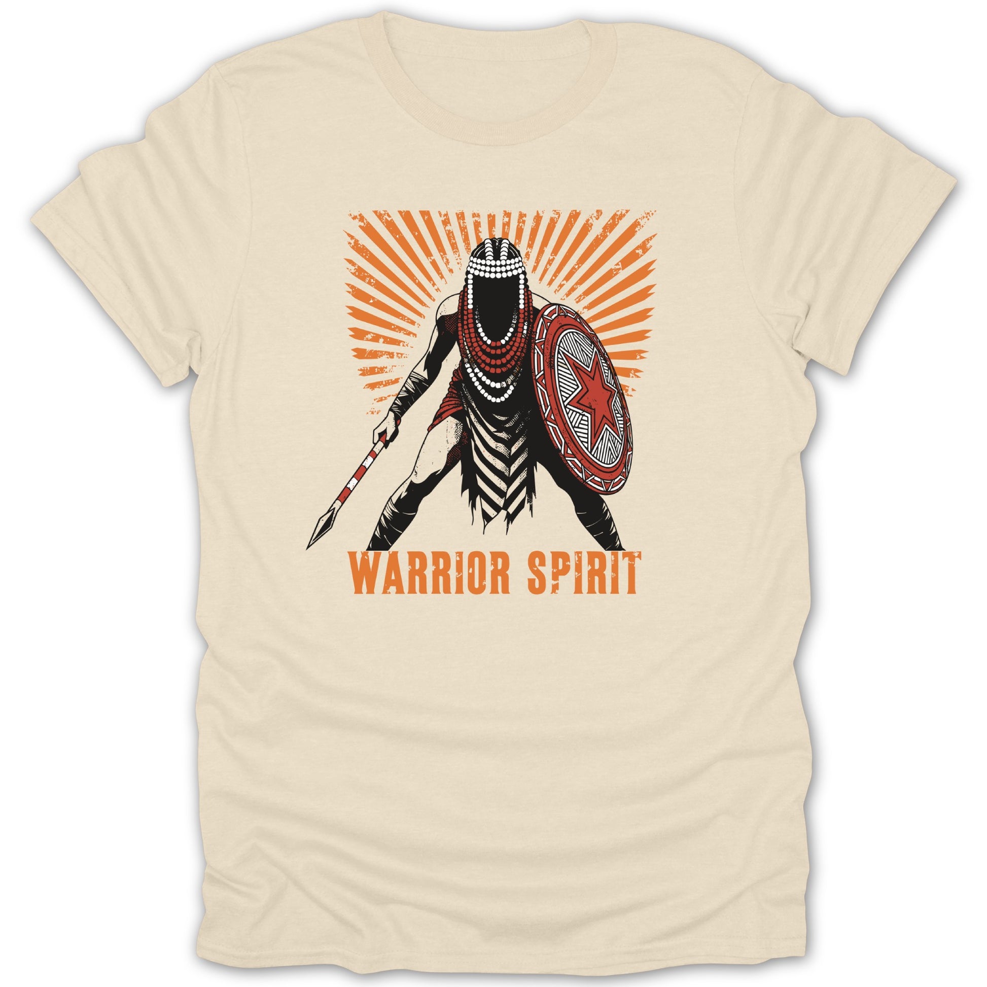 Bold Warrior Spirit Graphic Design T-Shirt