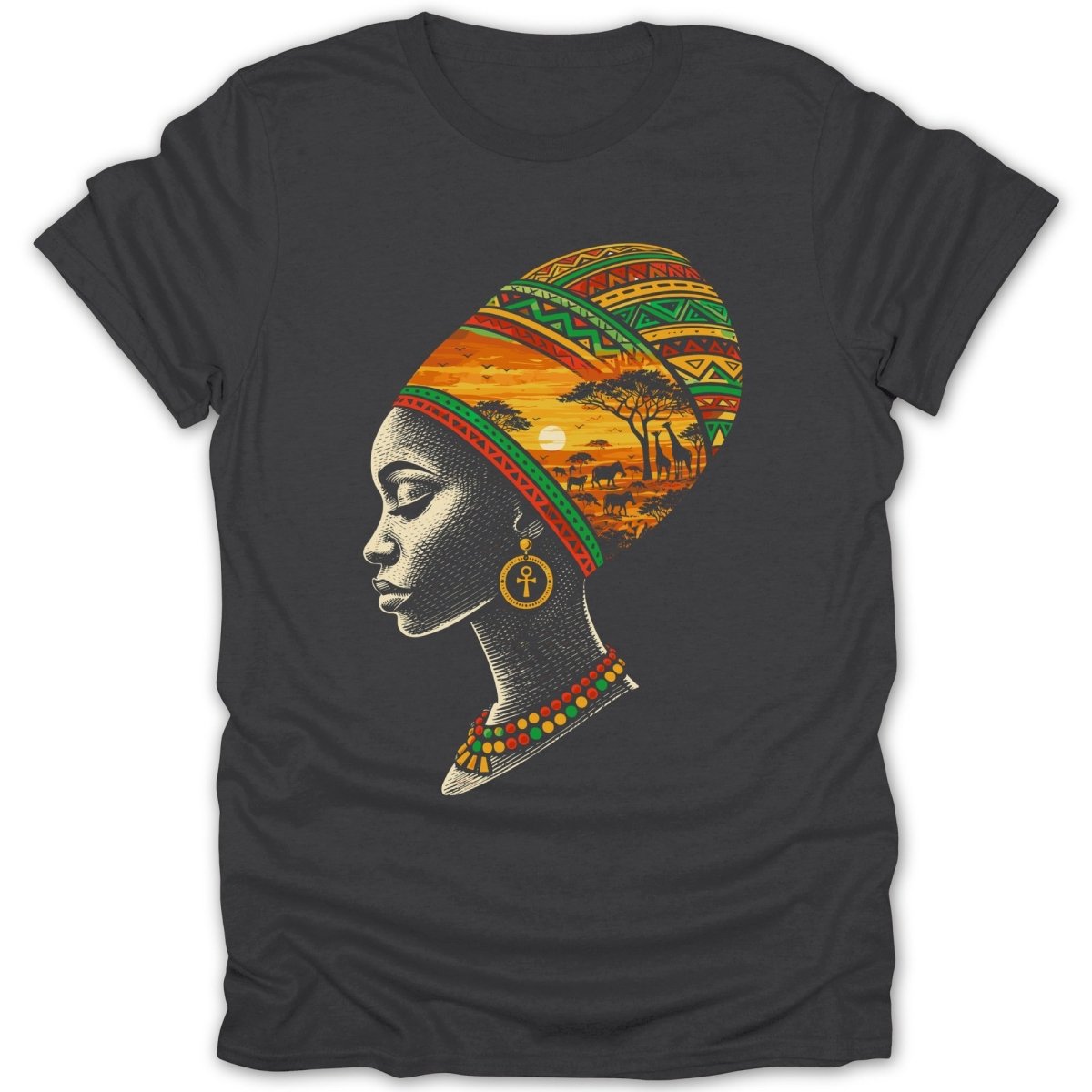 Queen Savanna Head Wrap Tee - Zion Threadz