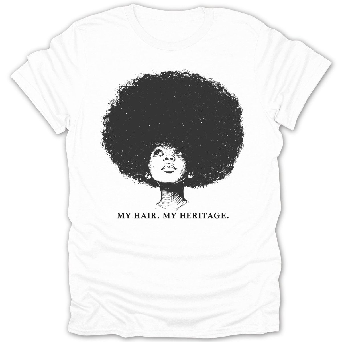 Afro Girl Portrait W/ Quotes Tee - Zion Threadz
