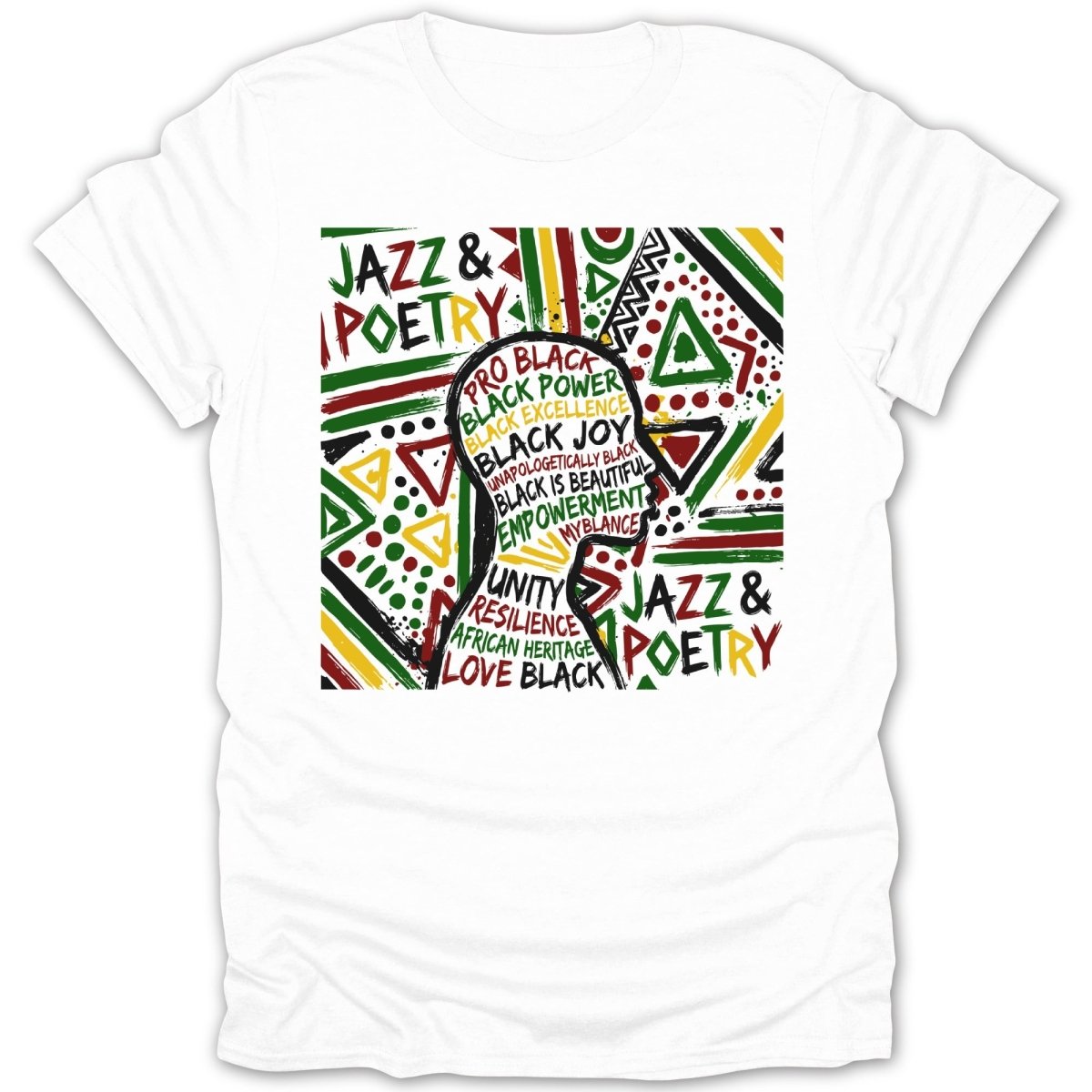 Jazz Poetry Black Power Tee - Zion Threadz