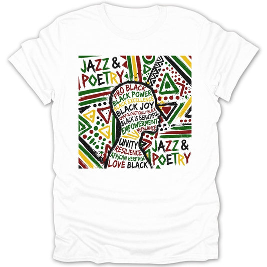 Jazz Poetry Black Power Tee - Zion Threadz