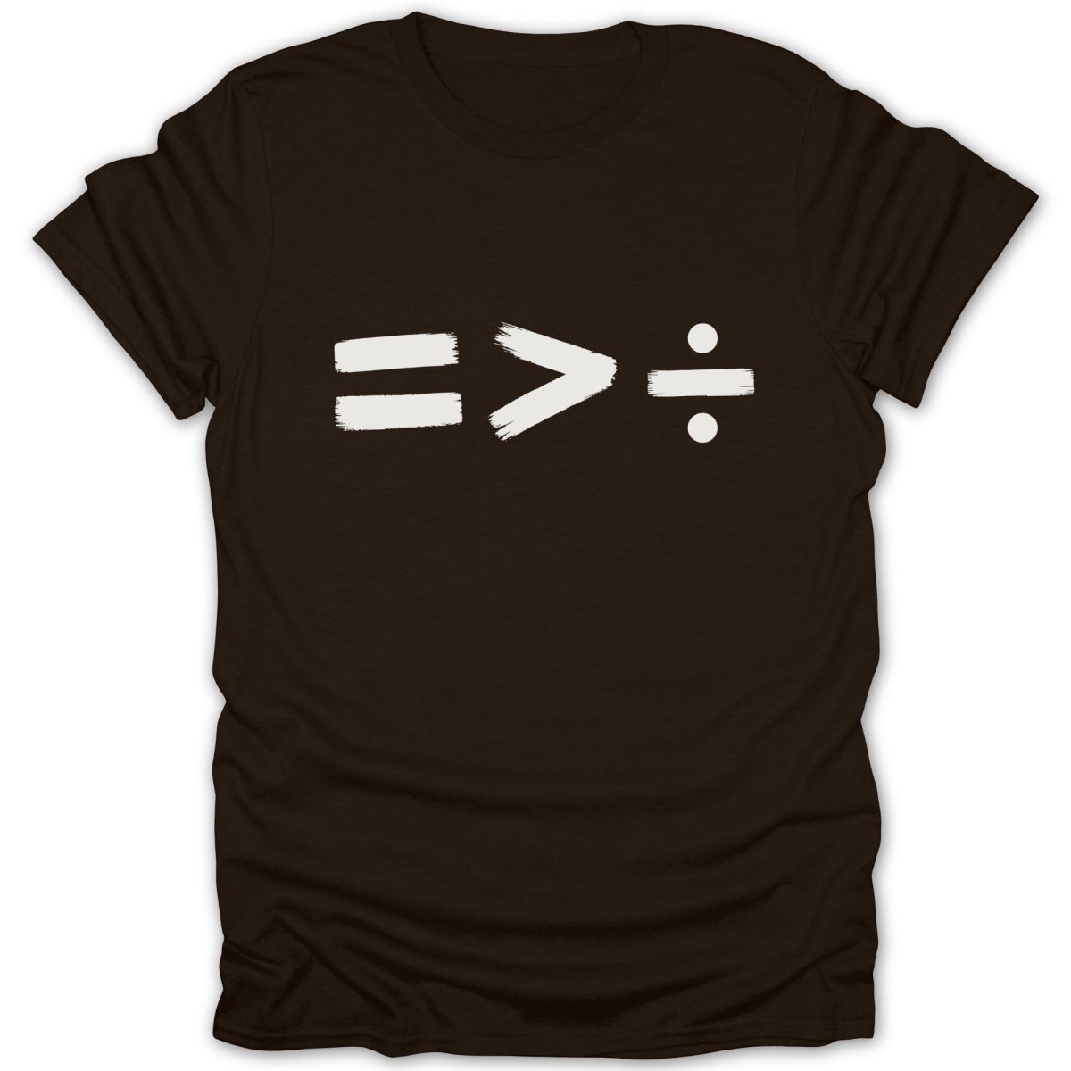 Equality Greater Than Division 2 BW Tee - Zion Threadz