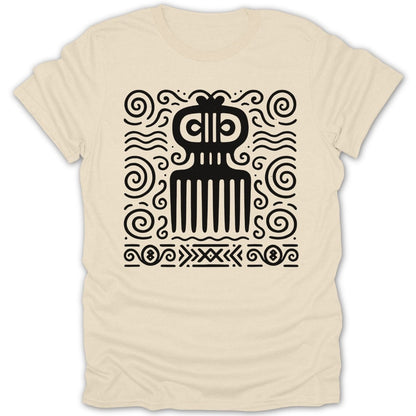 Adinkra Comb Pattern Tee - Zion Threadz