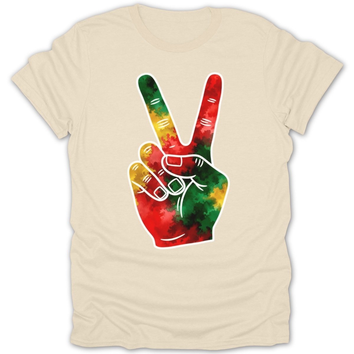 Rasta Peace Sign Tee - Zion Threadz