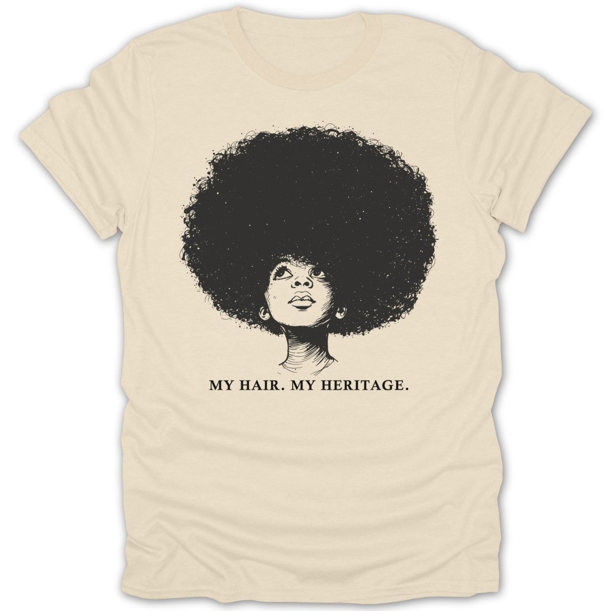 Afro Girl Portrait W/ Quotes Tee - Zion Threadz