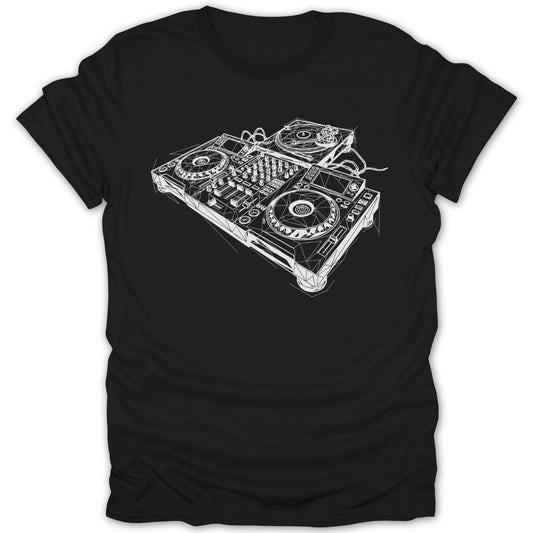 Abstract DJ Mixing Console Tee - Zion Threadz