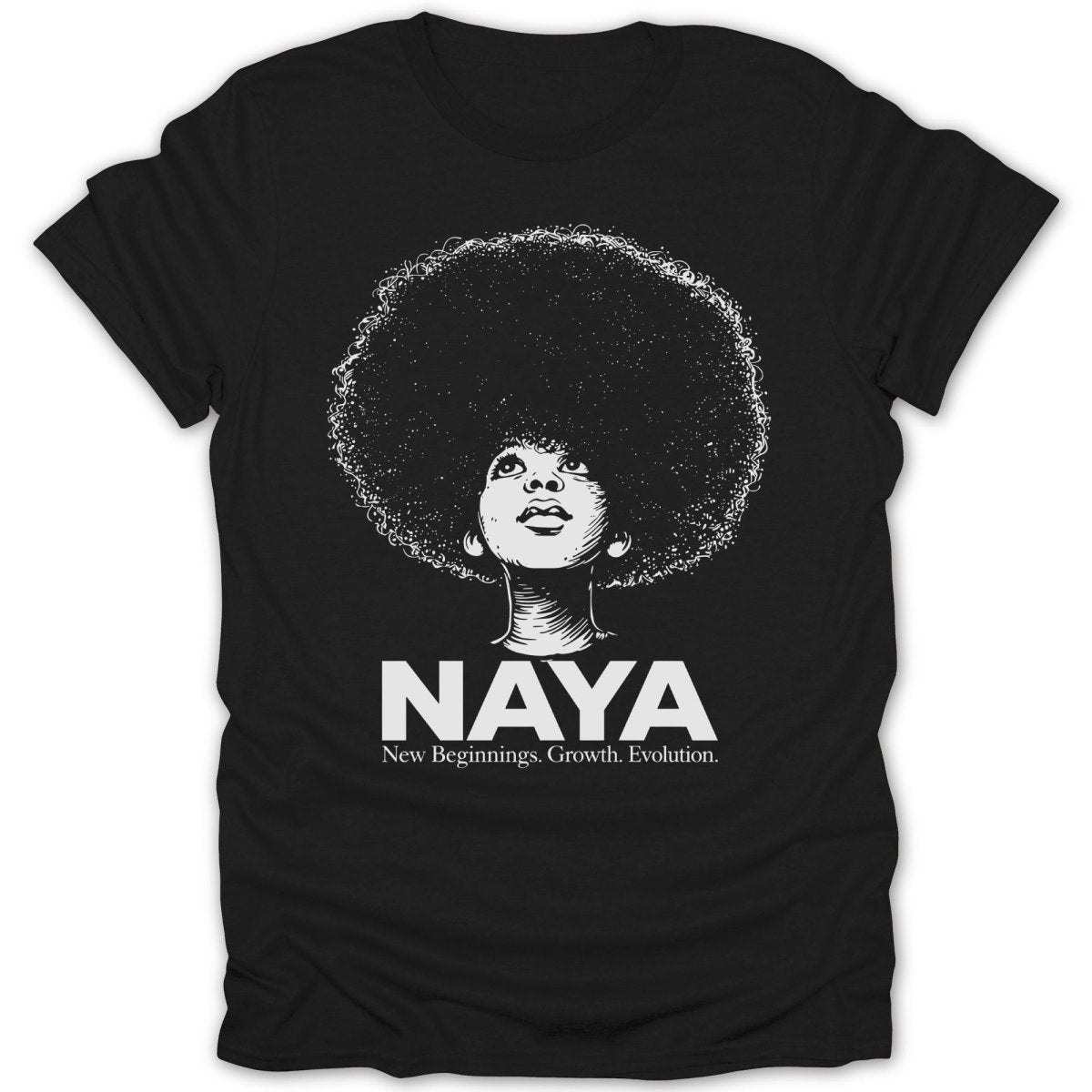 Naya Afro Girl New Beginnings Tee - Zion Threadz