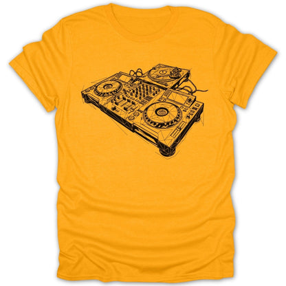 Abstract DJ Mixing Console Tee - Zion Threadz