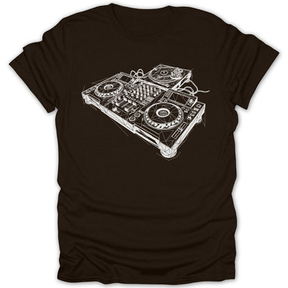 Abstract DJ Mixing Console Tee - Zion Threadz