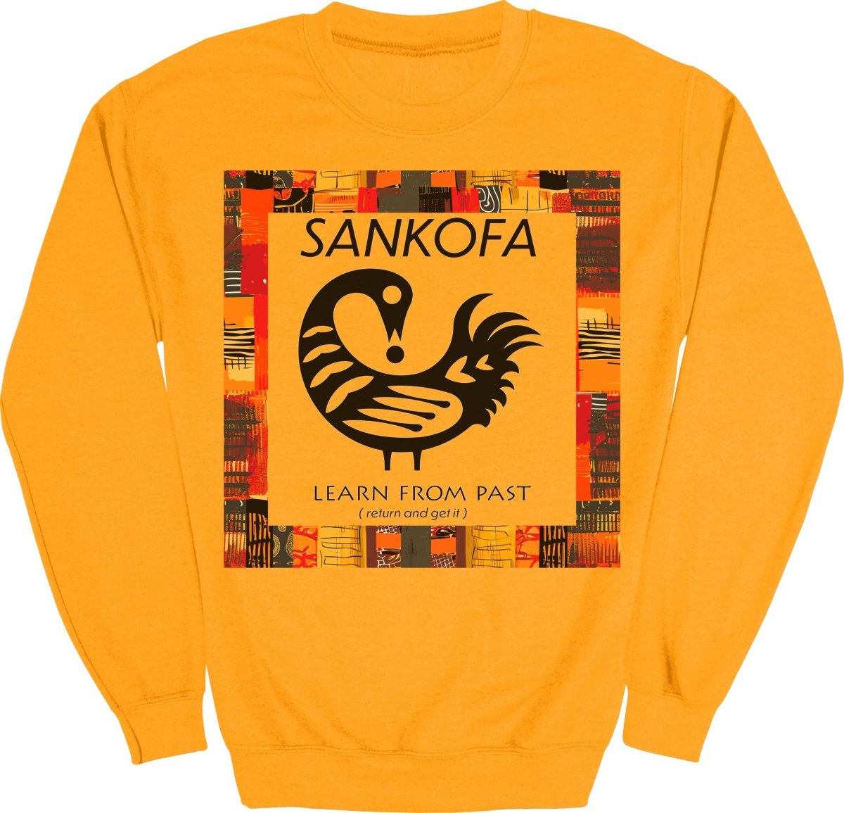 Adinkra Sankofa Color Pattern Sweatshirt - Zion Threadz