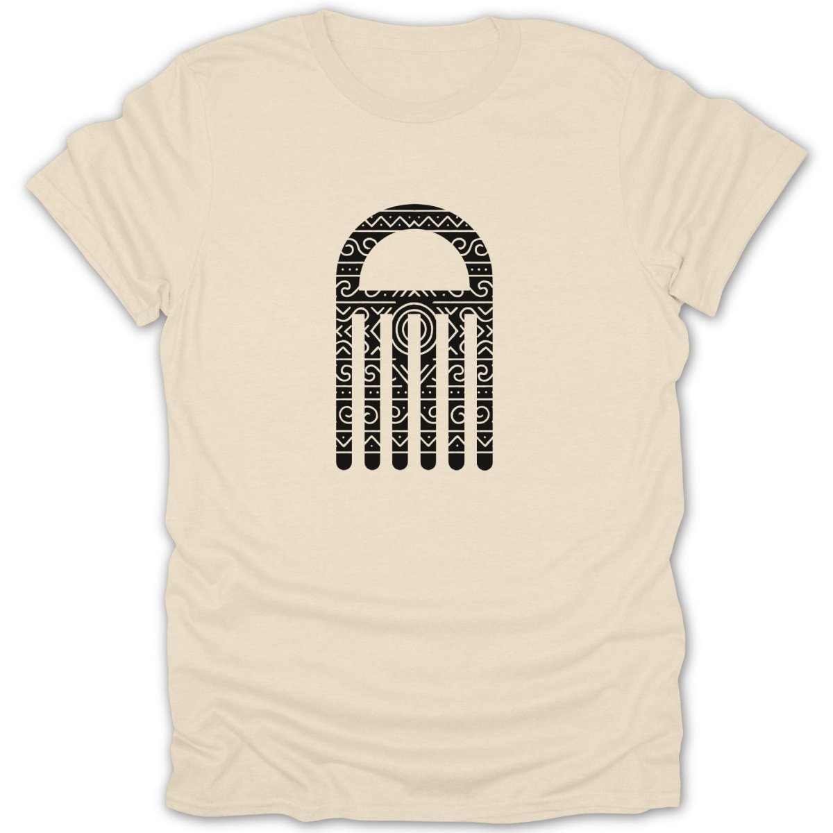Adinkra Duafe Pattern Tee - Zion Threadz