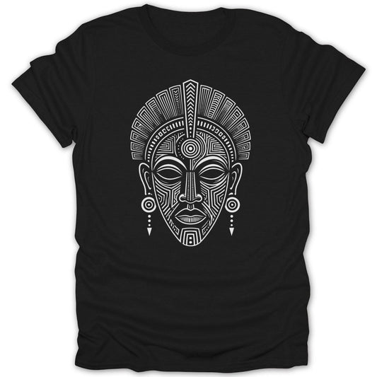 Ancient Spirit Wood Pattern Mask Tee - Zion Threadz