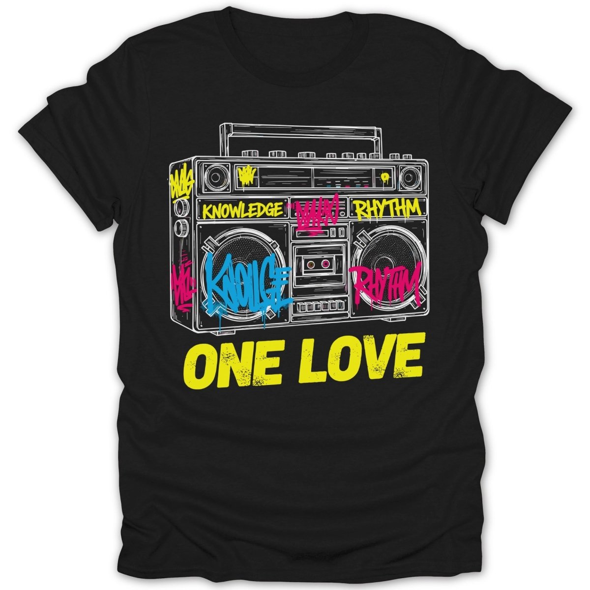 Knowledge Rhythm Boom Box Tee - Zion Threadz
