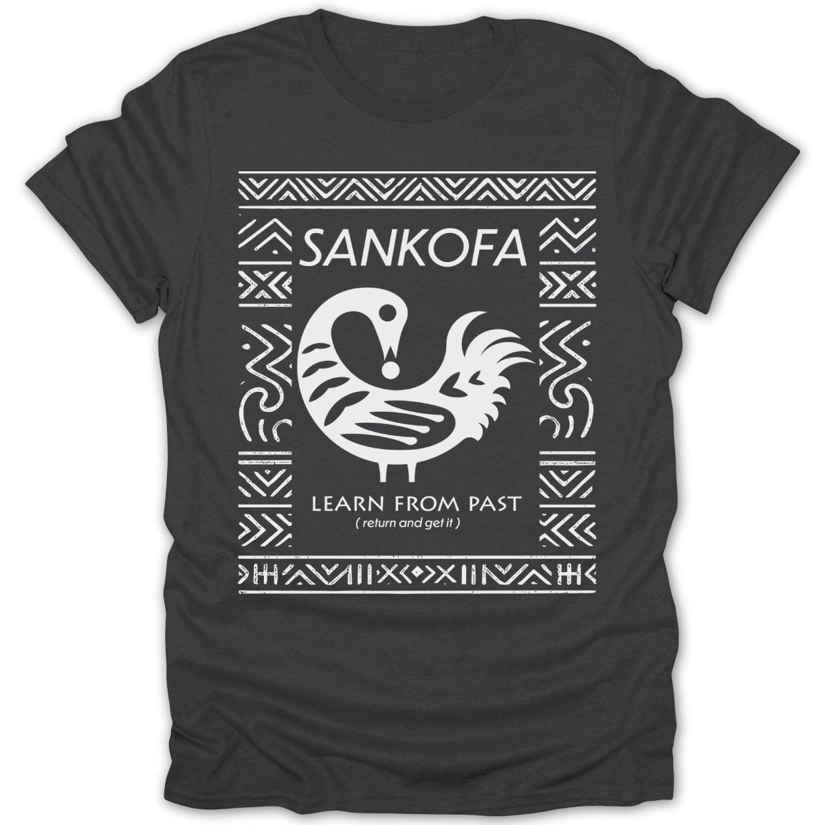 Sankofa Adinkra Pattern Tee - Zion Threadz
