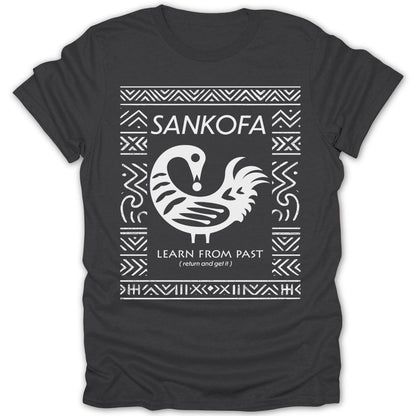 Sankofa Adinkra Pattern Tee - Zion Threadz