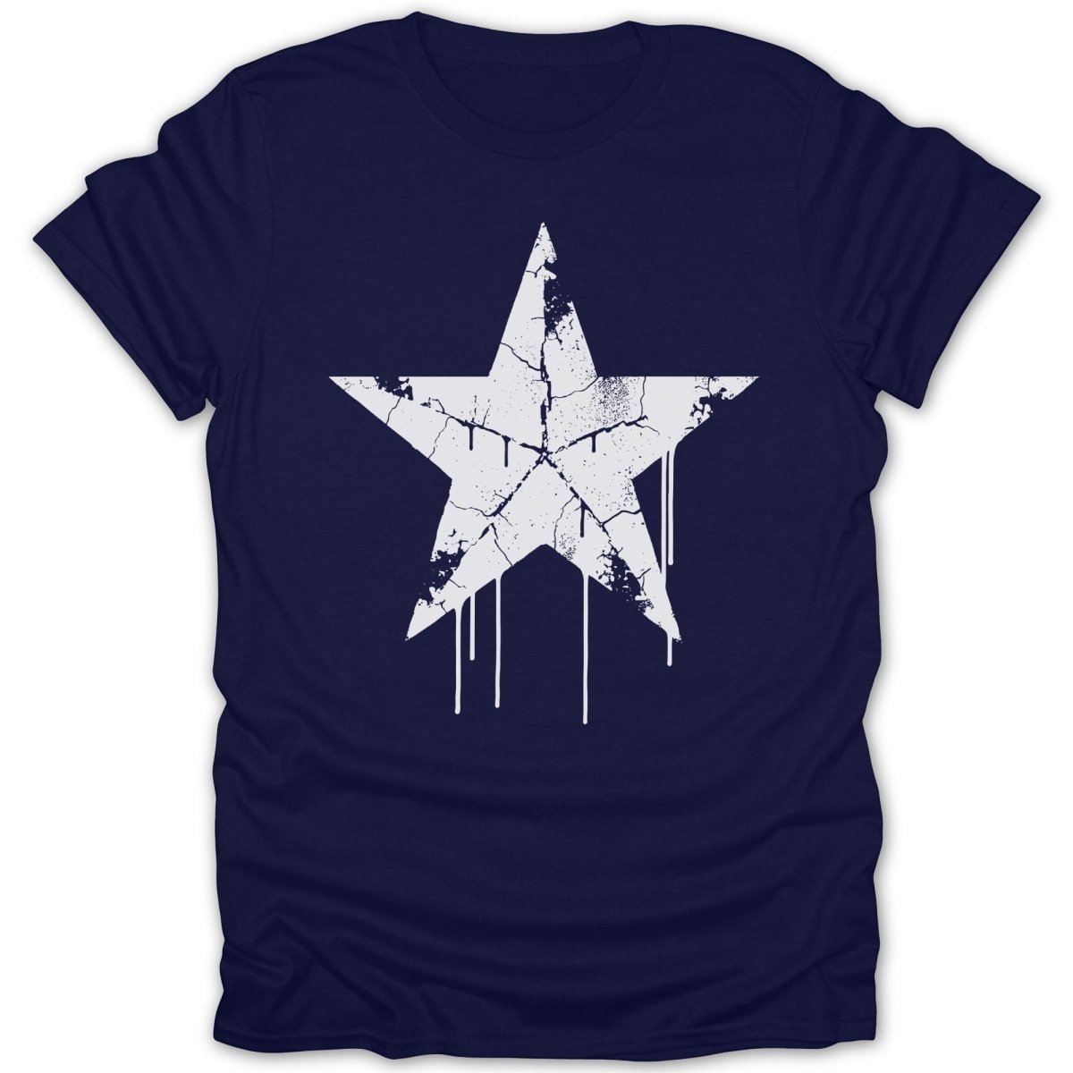 Black Star Grunge Tee - Zion Threadz