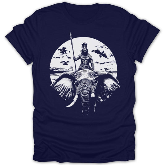 Warrior And Elephant Battle Ready Tee - Zion Threadz