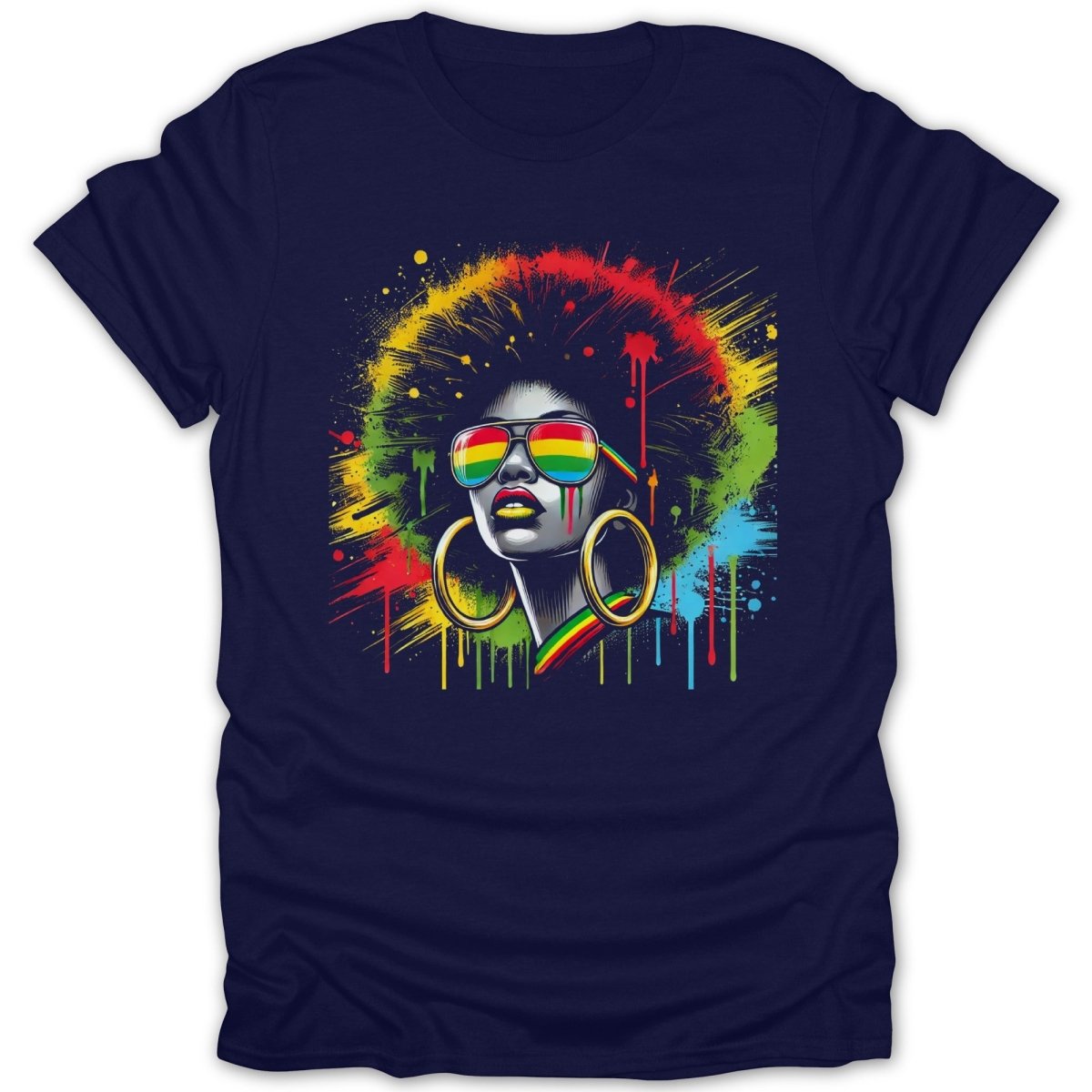 Silver Beauty Rainbow Splatter Tee - Zion Threadz