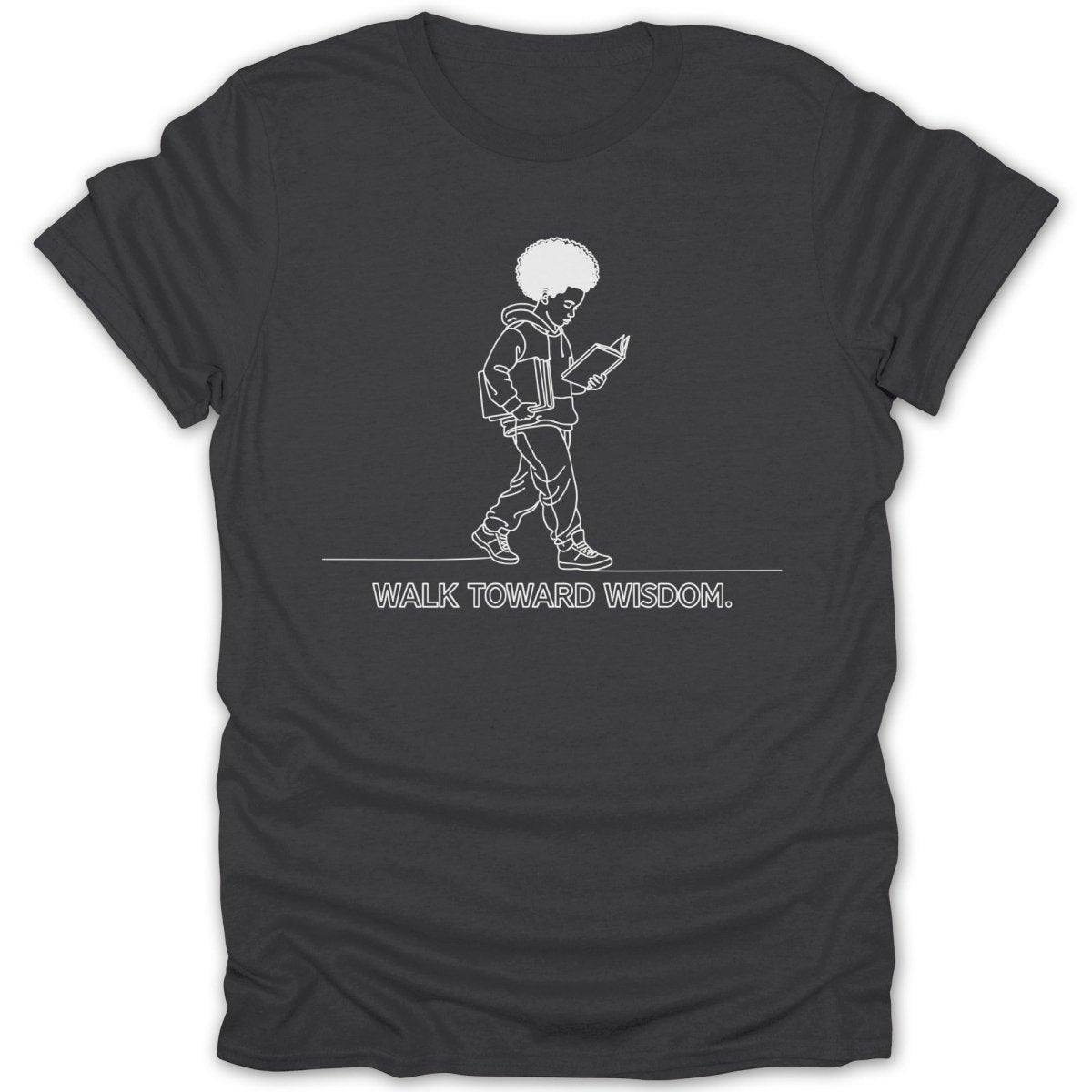 Black Boy Walk Toward Wisdom Tee - Zion Threadz