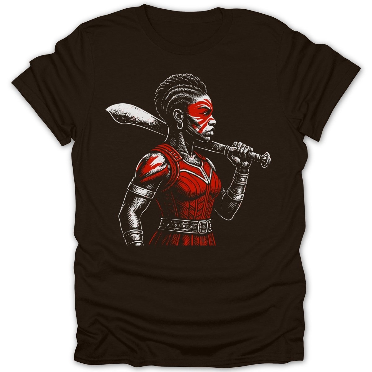 Fierce Kpojito (Woman King) Warrior Paint Tee - Zion Threadz