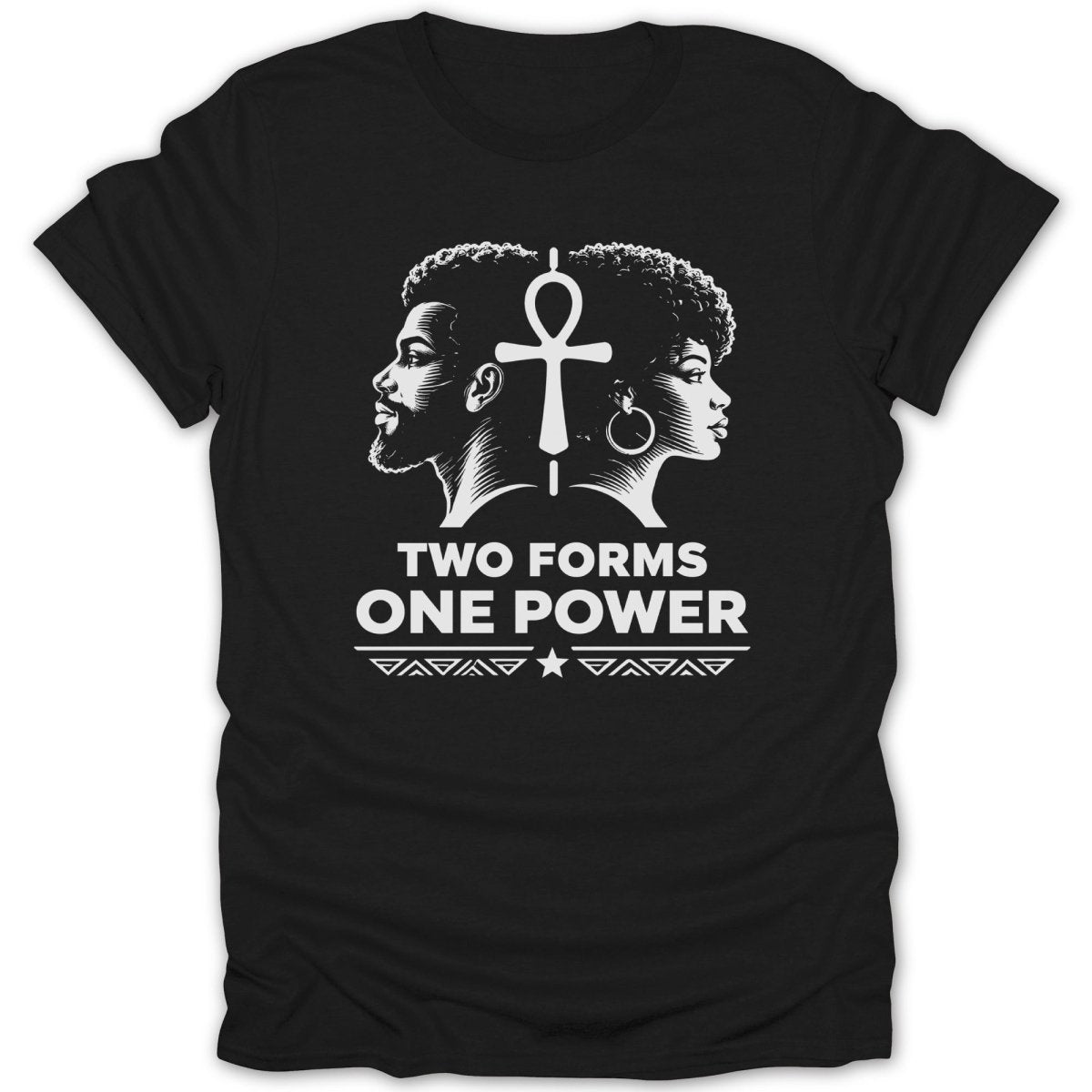Two Forms One Power Ankh Tee - Zion Threadz