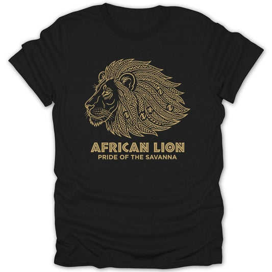 African Lion Pride Of The Savanna Tee - Zion Threadz