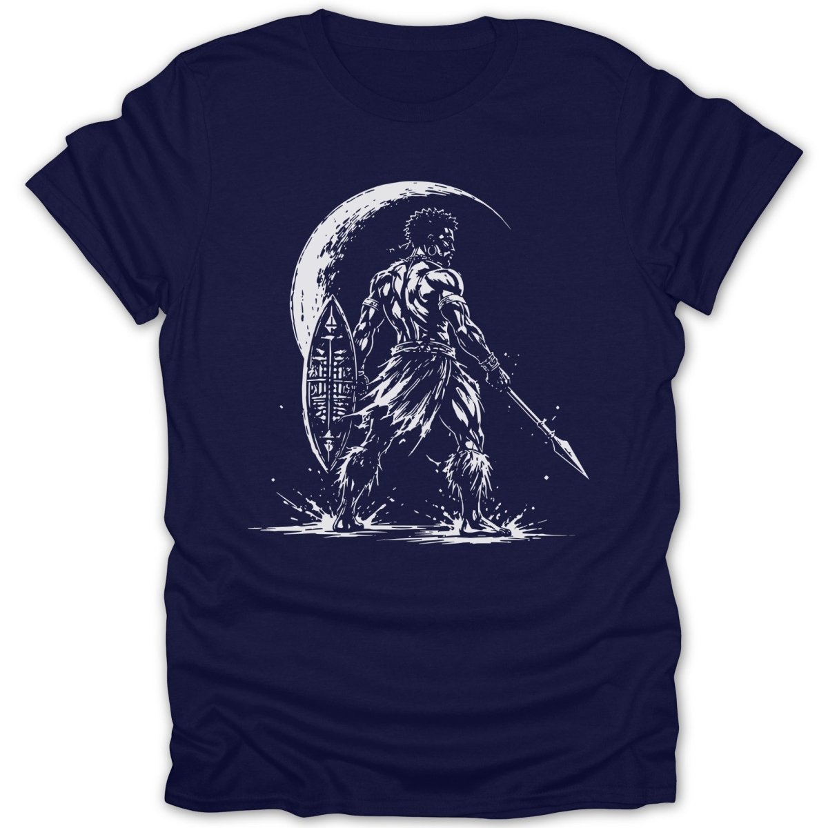 Moonlit Warrior BW Tee - Zion Threadz