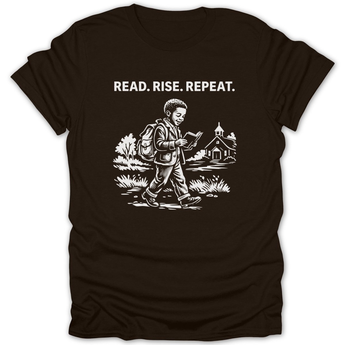 Black Boy Read Rise Repeat Tee - Zion Threadz