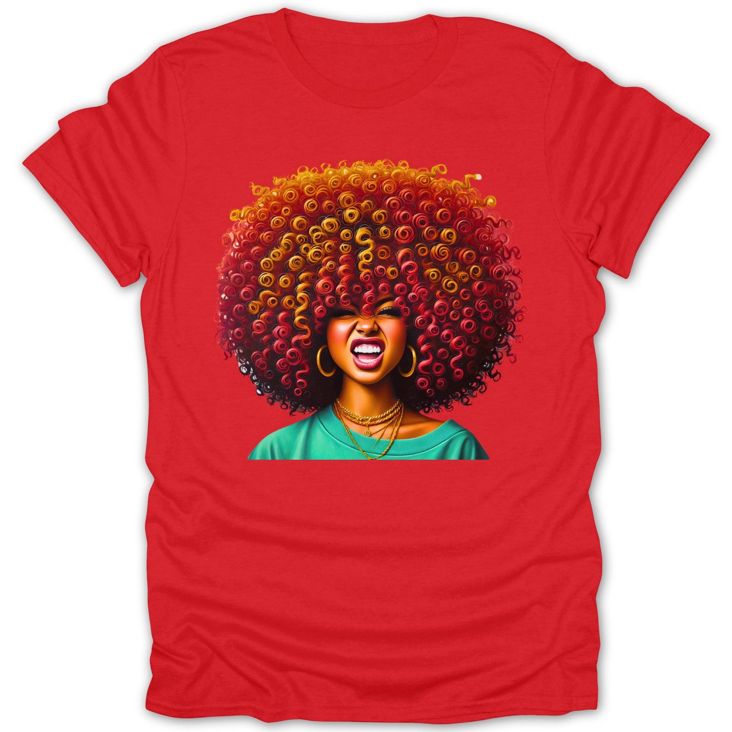 Funky Afro Art Design Graphic Printed T-Shirt product