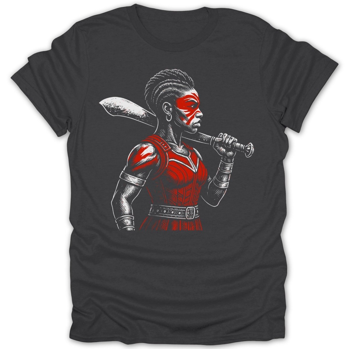 Fierce Kpojito (Woman King) Warrior Paint Tee - Zion Threadz