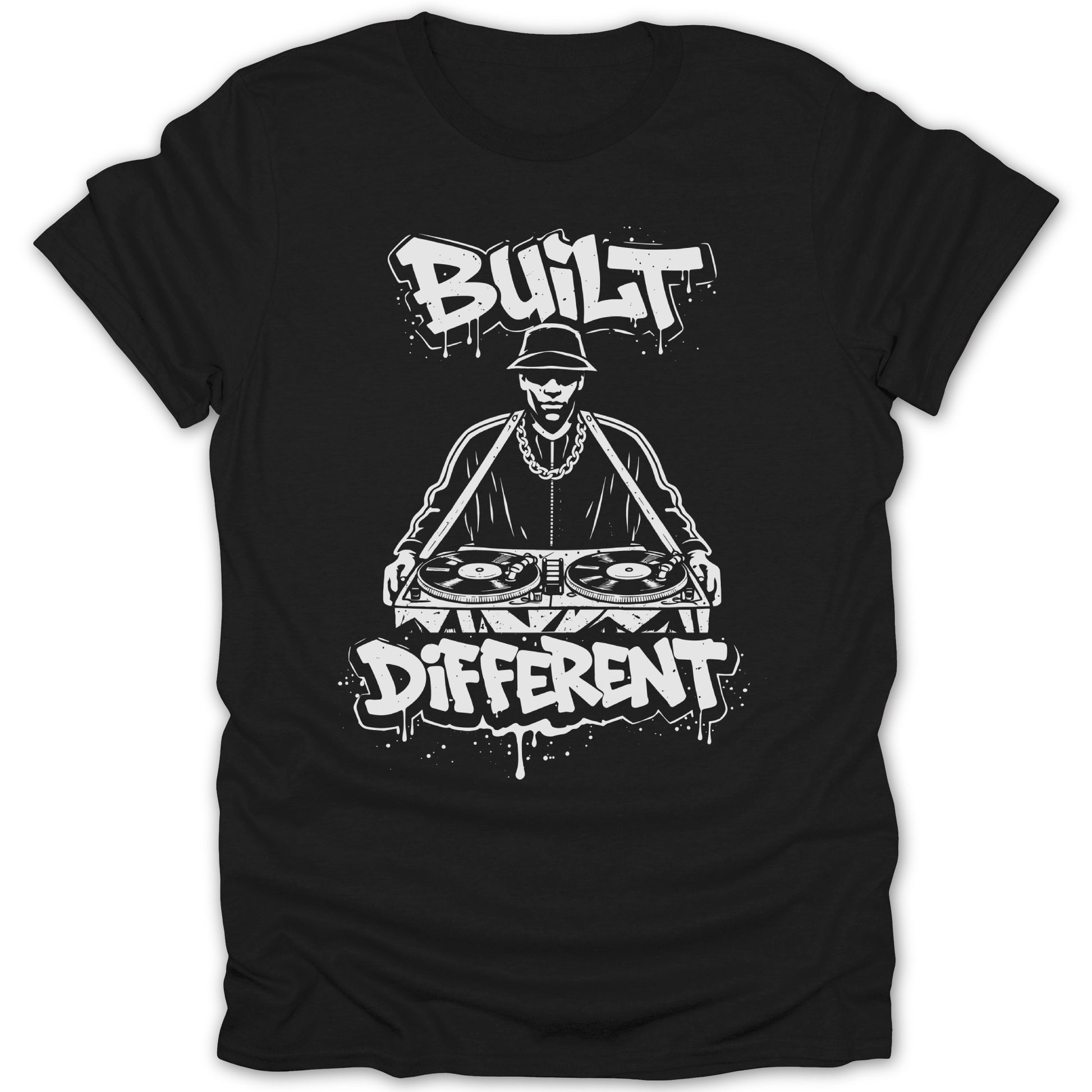 Built Different Graffiti DJ Graphic T-Shirt