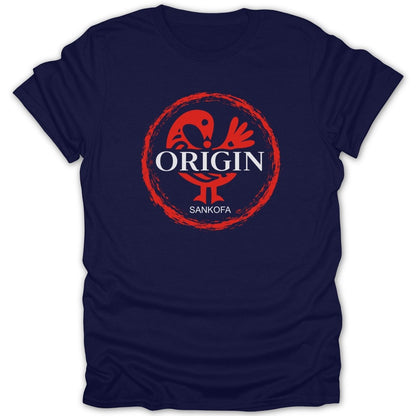 Sankofa Red Origin Tee - Zion Threadz