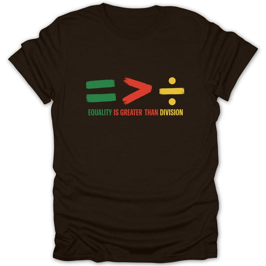Equality Greater Than Division C Tee - Zion Threadz