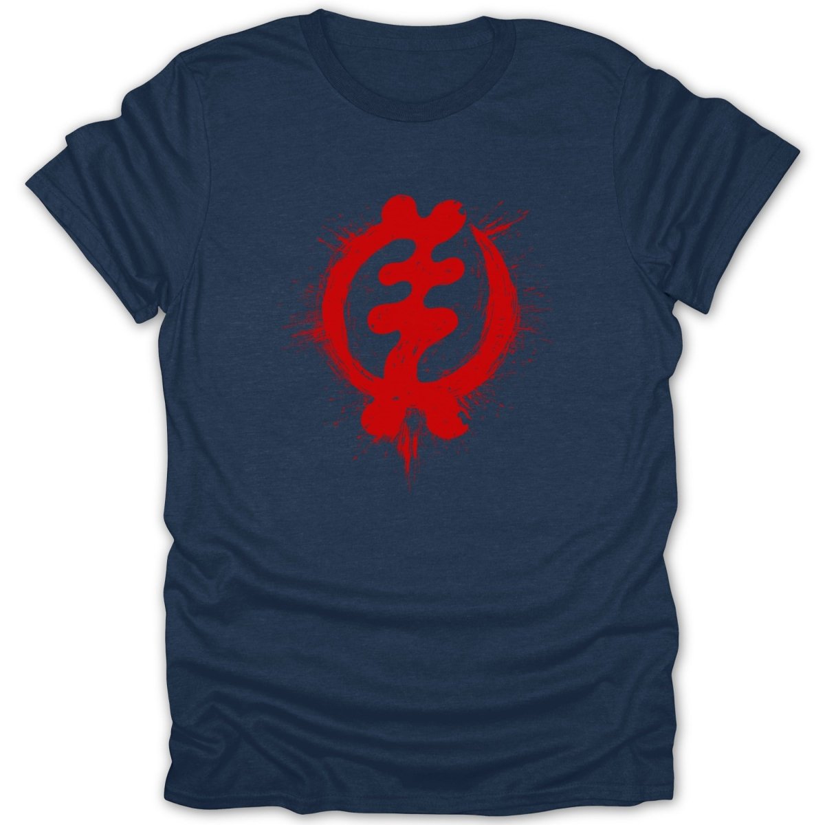 Gye Nyame Red Splatter Tee - Zion Threadz