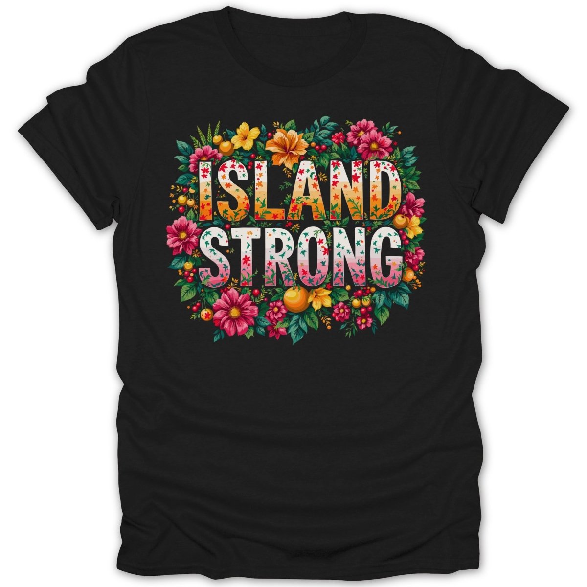 Island Strong Floral Tee - Zion Threadz