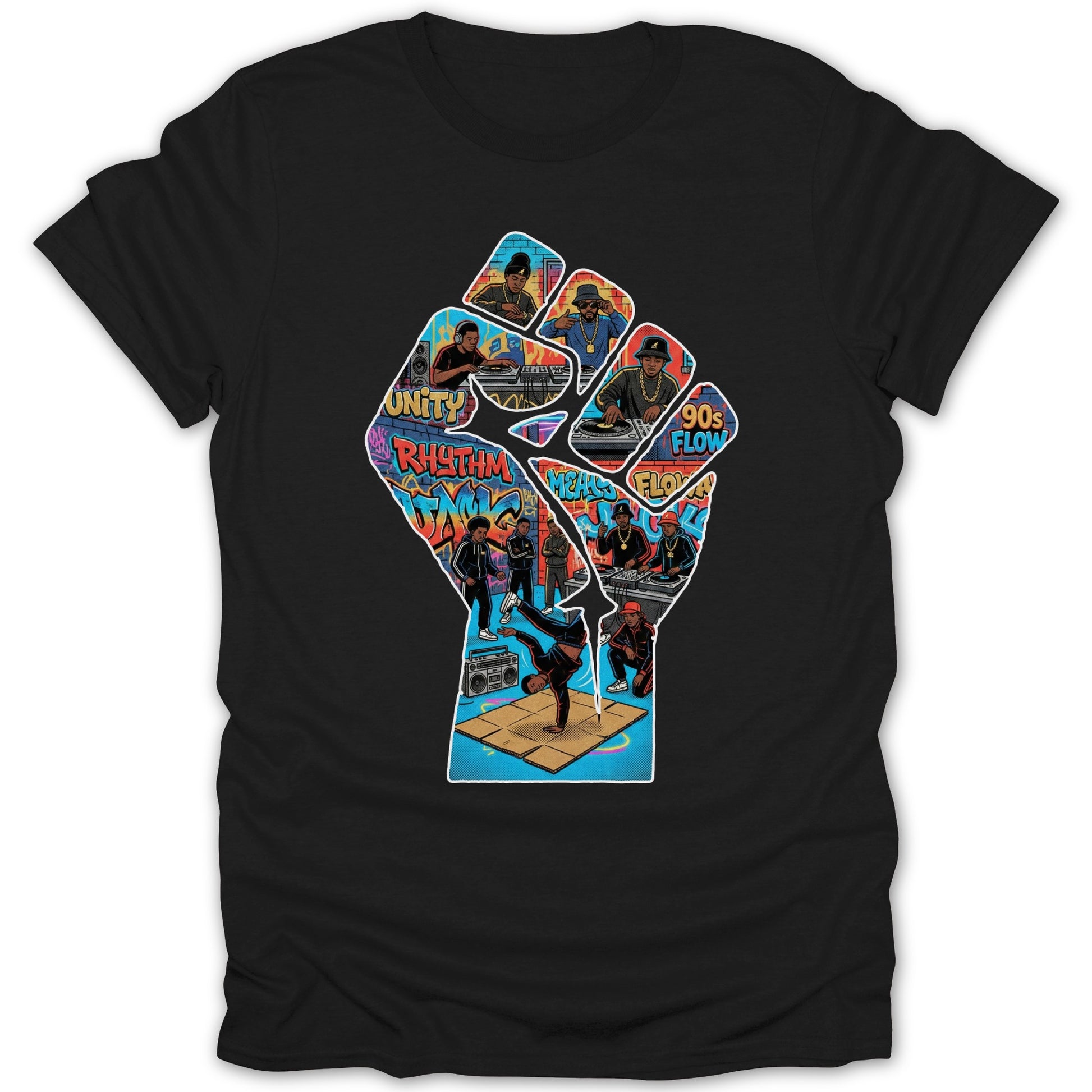 Unity Rhythm Hip Hop Culture Design T-shirt