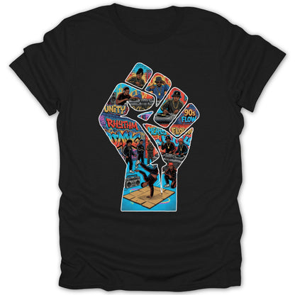 Unity Rhythm Hip Hop Culture Design T-shirt