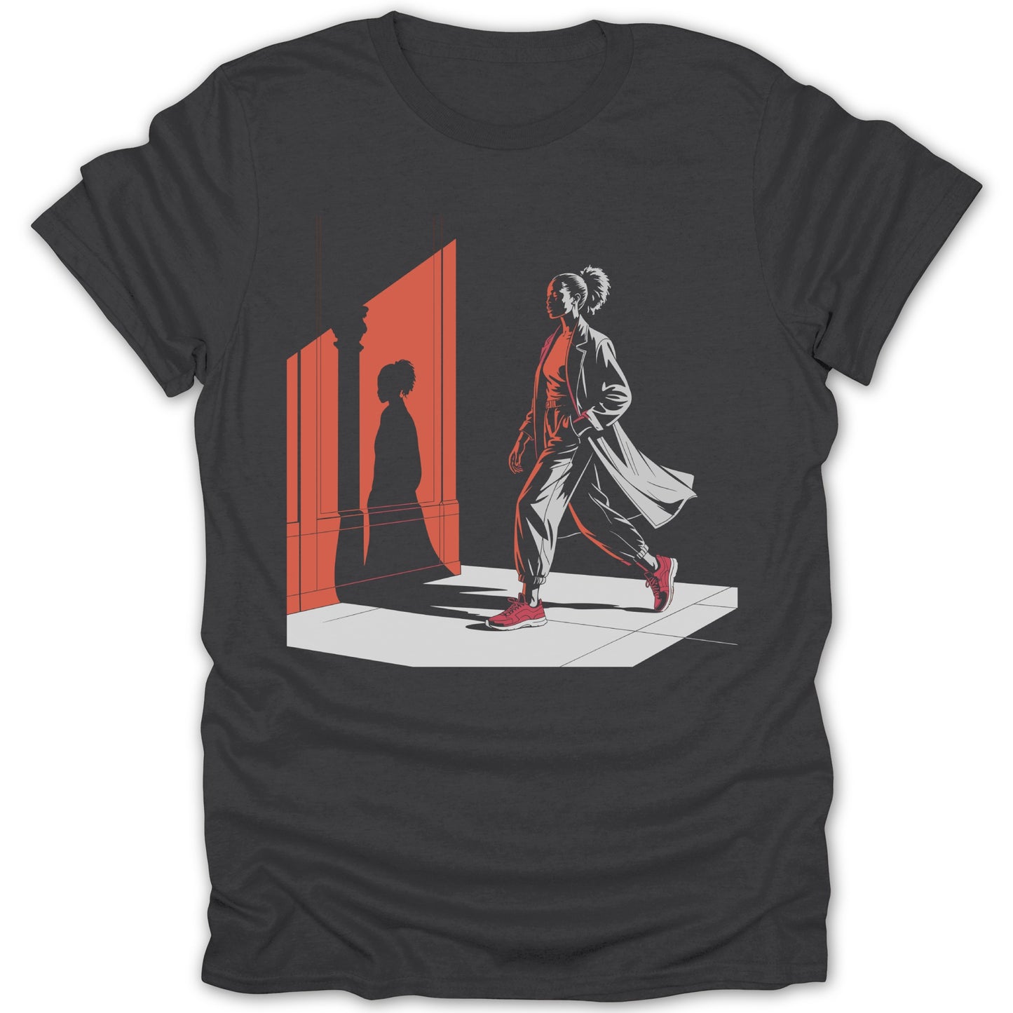 Stylish Person Casting Shadow Graphic T-Shirt product