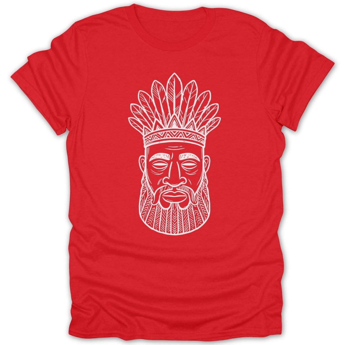 Tribal Chief Feathers Mask Tee - Zion Threadz