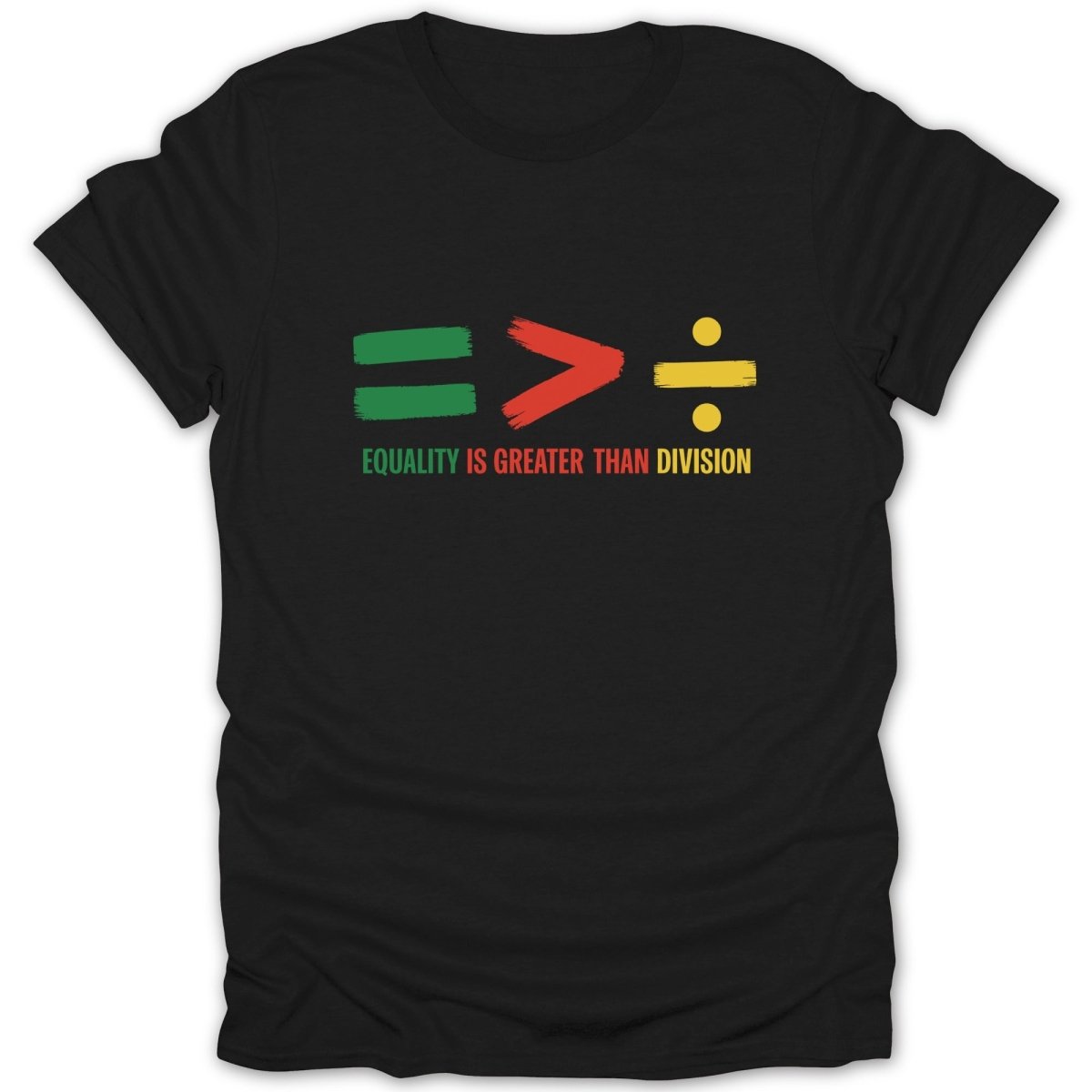 Equality Greater Than Division C Tee - Zion Threadz