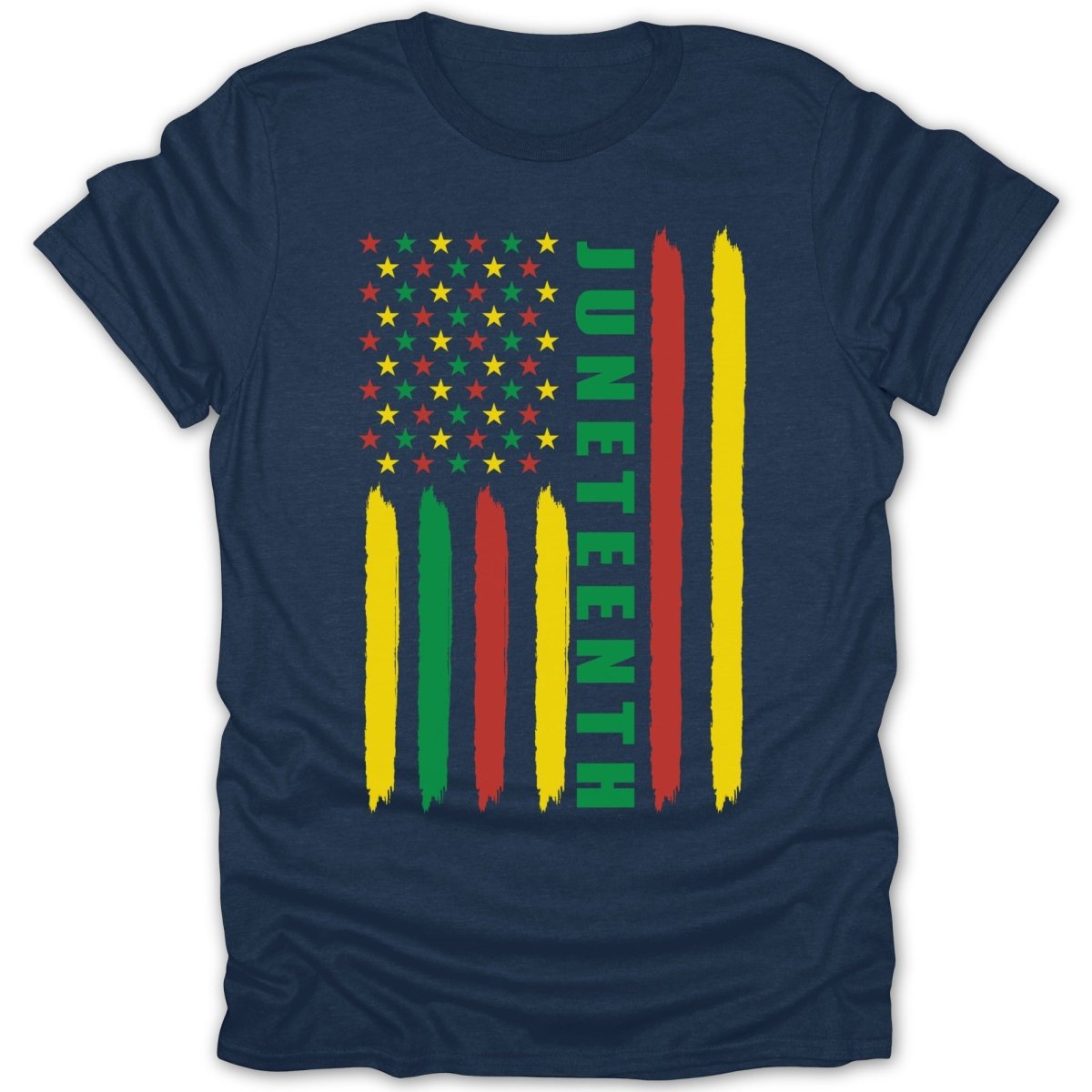 Juneteenth Flag Vert Tee - Zion Threadz