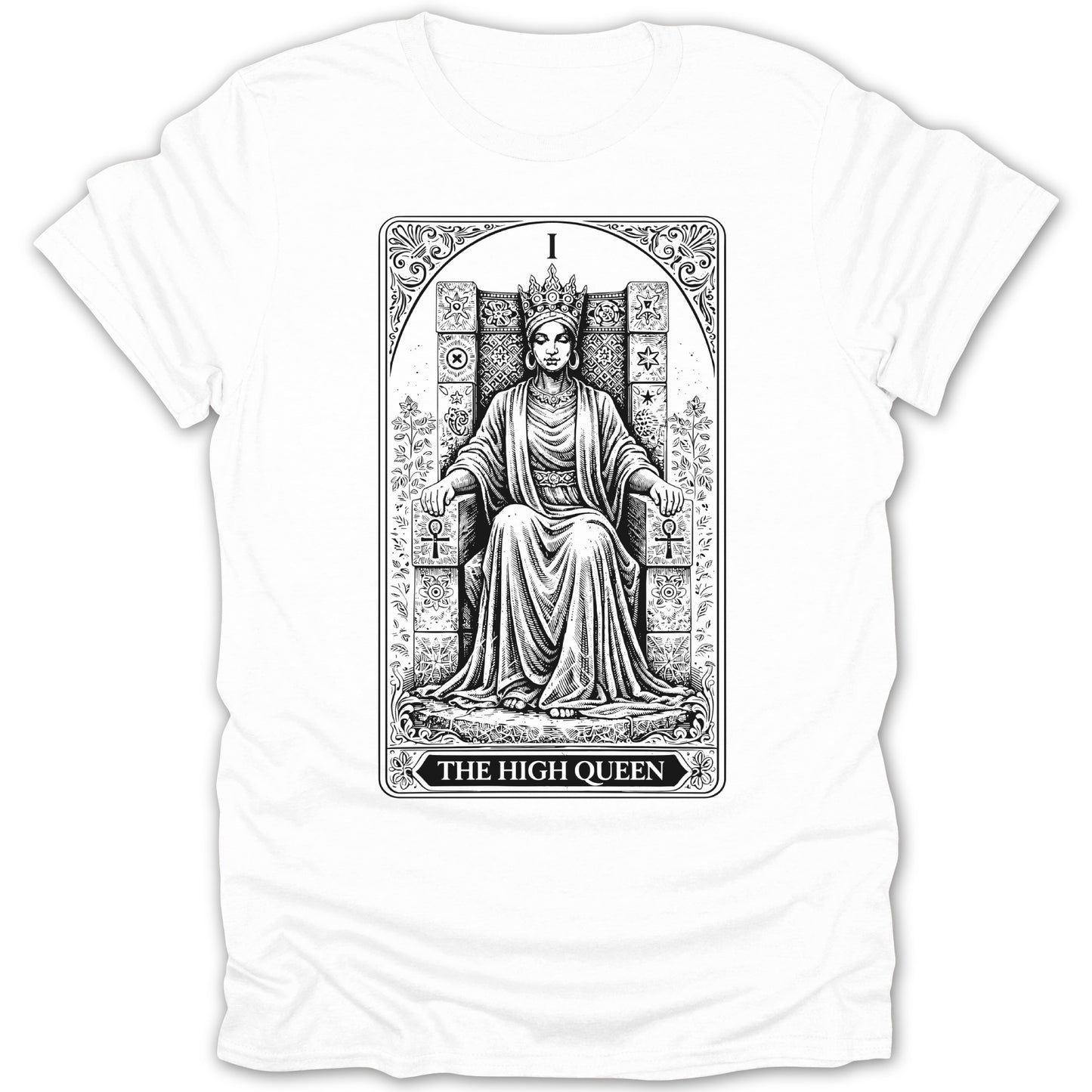 The High Queen Graphic Tarot Card Design Shirt