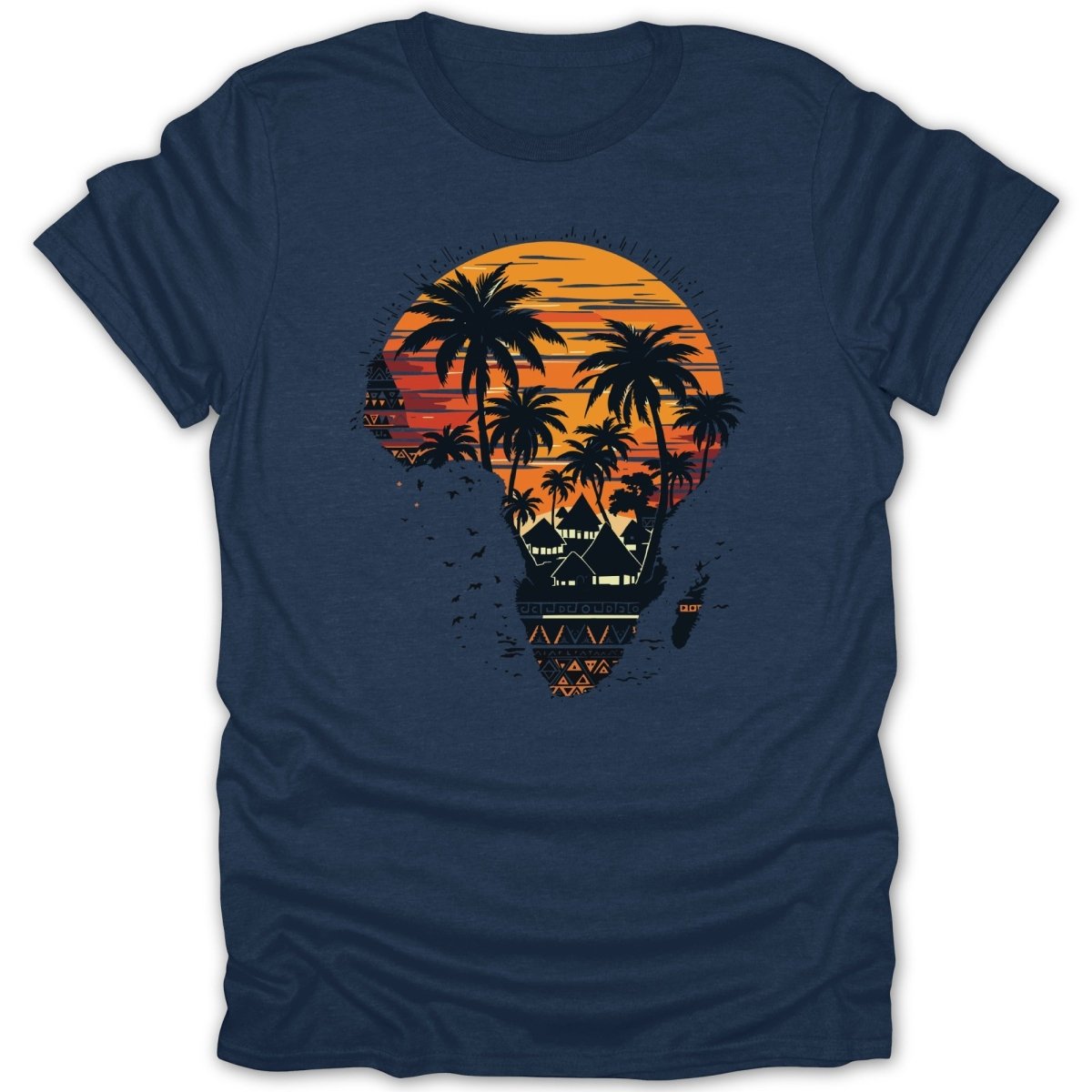 Africa Sunset Palm Tee - Zion Threadz