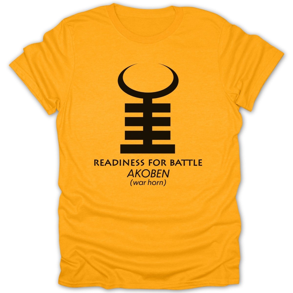 Adinkra Akoben War Horn Tee - Zion Threadz