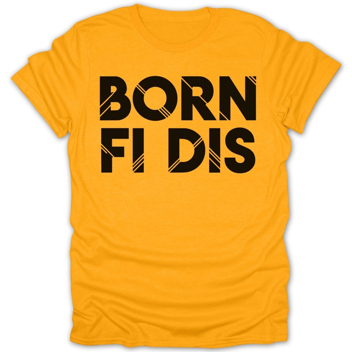 BORN FI DIS Text Tee - Zion Threadz