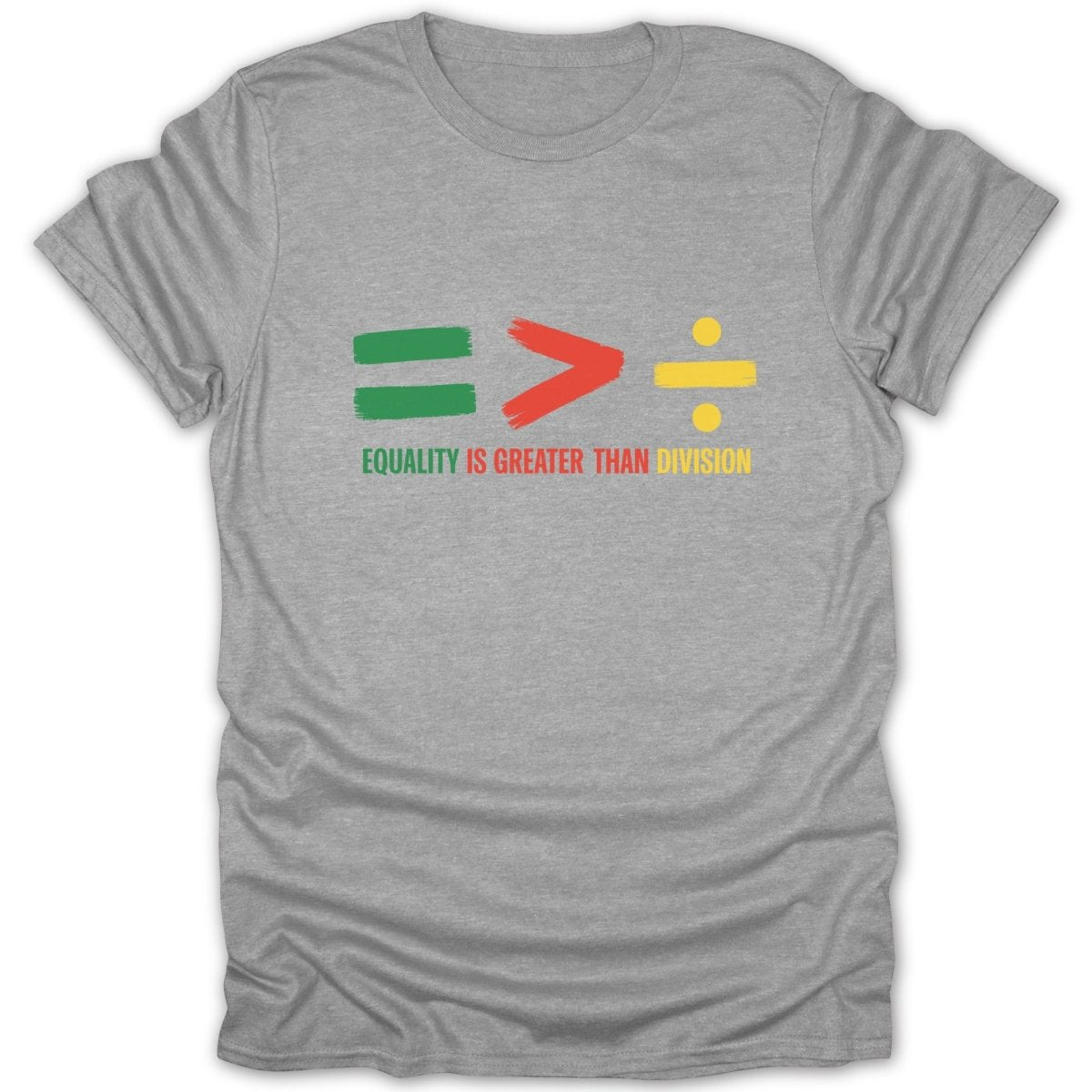Equality Greater Than Division C Tee - Zion Threadz
