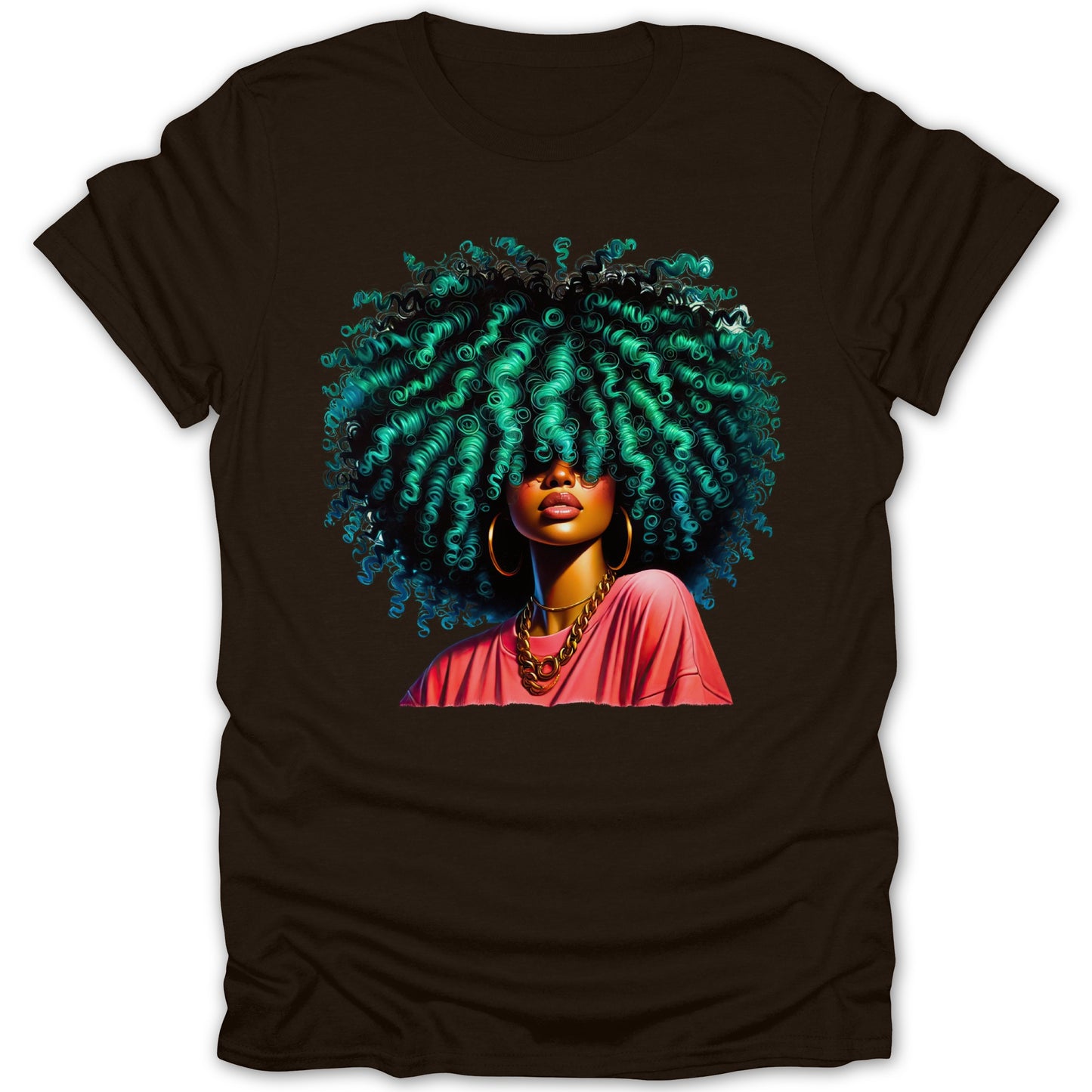 Vibrant Artistic Hairdo Modern Pop Art T-Shirt product type