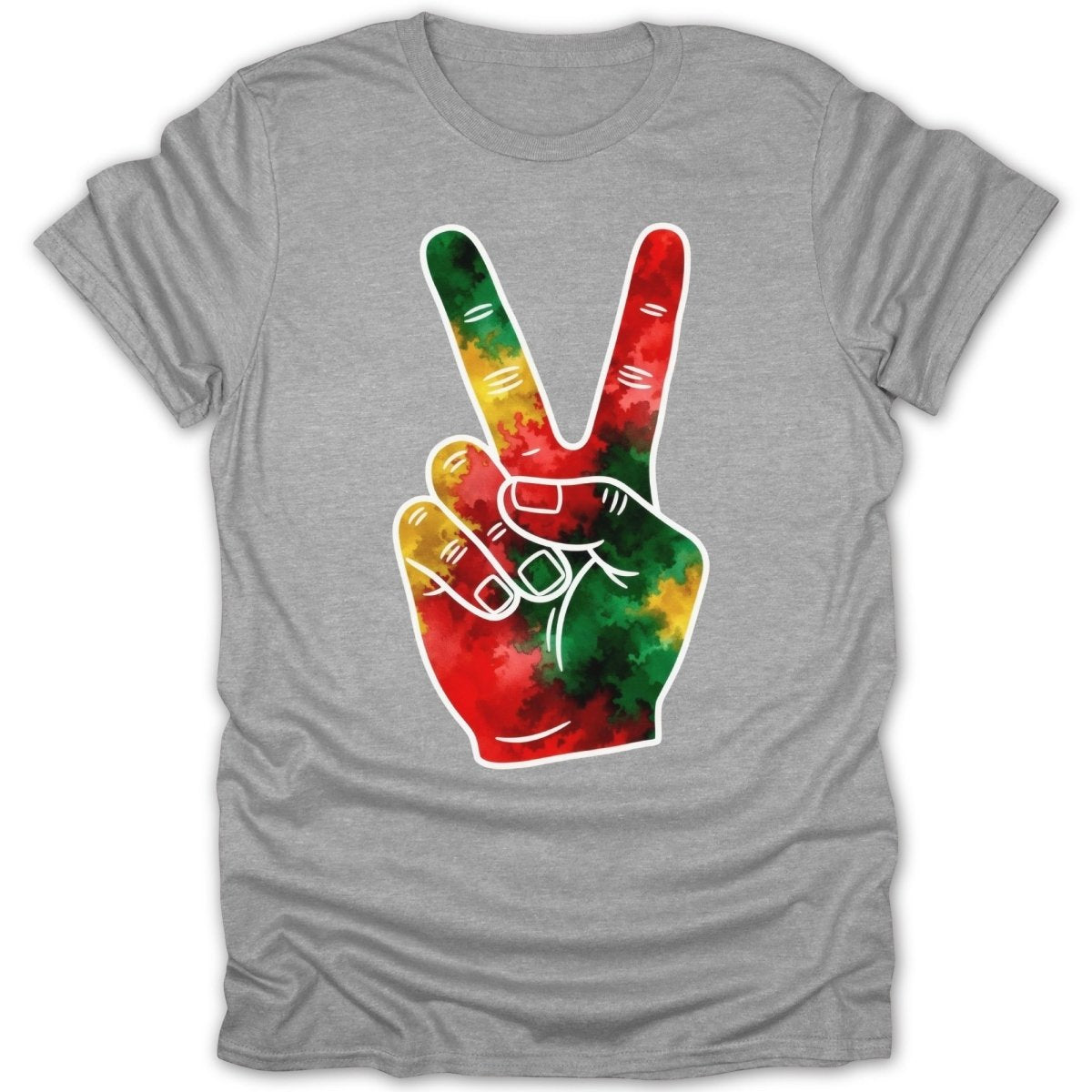 Rasta Peace Sign Tee - Zion Threadz